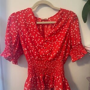 Sienna Sky Red Floral Top